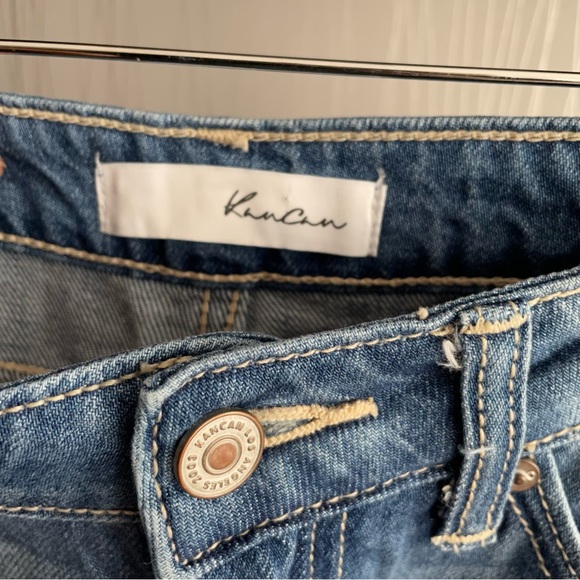 Kancan Mid Rise Boyfriend Fit Denim Jeans KC8281M - Picture 11 of 12